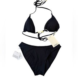 New With Tags Monday Swimwear Bikini Set – Size P (XS) – Black – Recycled Nylon